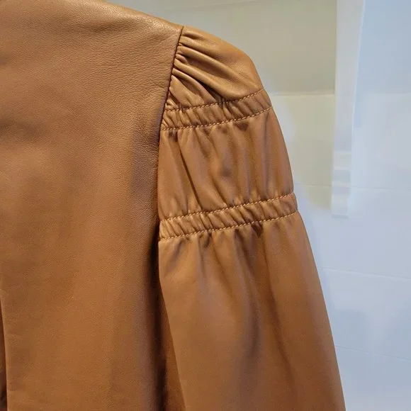 See by Chloe Caramel Color Leather Jacket/Coat-NWOT - Picture 5 of 13